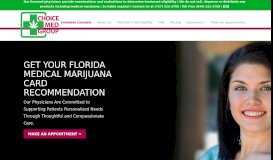 
							         Medical Marijuana Doctor | ChoiceMedGroup | Florida's Premier ...								  
							    