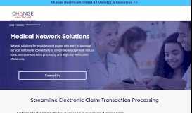 
							         Medical Network Solutions | Claims Clearinghouse | Change Healthcare								  
							    