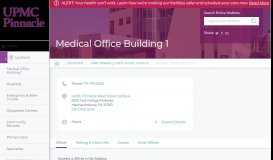 
							         Medical Office Building 1 | West Shore Campus - UPMC Pinnacle								  
							    