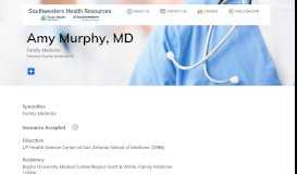 
							         Medical Professional Amy Murphy, MD | Southwestern Health ...								  
							    