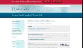 
							         Medical Professional Online Resources - Kaleida Health Medical ...								  
							    