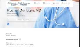 
							         Medical Professional Rachel Dunagin, MD | Southwestern Health ...								  
							    
