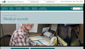 
							         Medical records - Adirondack Health								  
							    