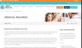 
							         Medical Records | Arch Health								  
							    