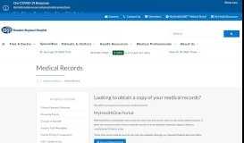
							         Medical Records | Brandon Regional Hospital								  
							    
