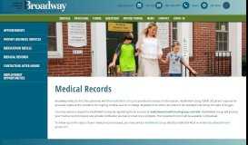 
							         Medical Records - Broadway Medical Clinic								  
							    