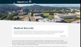 
							         Medical Records | Carilion Clinic								  
							    