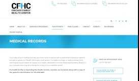 
							         Medical Records – Chicago Family Health								  
							    
