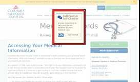 
							         Medical Records - Columbia Memorial Hospital								  
							    