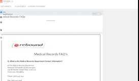 
							         Medical Records FAQs - studylib.net								  
							    
