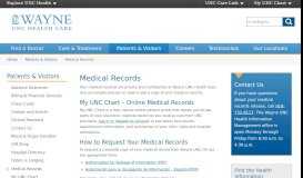 
							         Medical Records | Goldsboro, NC | Wayne UNC Health Care								  
							    