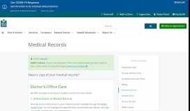 
							         Medical Records - HCA Midwest Physicians								  
							    