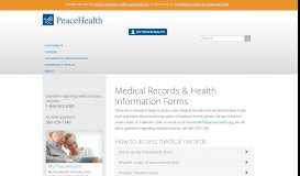 
							         Medical Records & Health Info Forms | PeaceHealth								  
							    