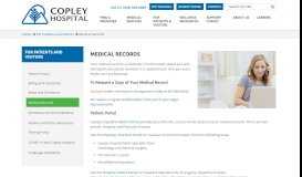 
							         Medical Records | Health Information Management - Copley Hospital								  
							    
