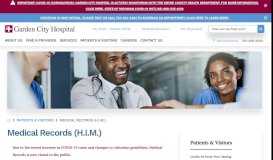 
							         Medical Records (H.I.M.) | Garden City Hospital								  
							    