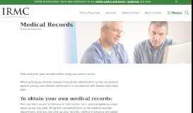 
							         Medical Records | Indiana Regional Medical Center | Indiana, PA								  
							    