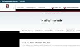 
							         Medical Records | IU Health								  
							    