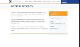 
							         Medical Records - Jackson County Memorial Hospital								  
							    