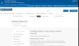 
							         Medical Records | JFK Medical Center | Atlantis, FL								  
							    