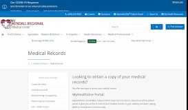 
							         Medical Records | Kendall Regional Medical Center | Miami, FL								  
							    