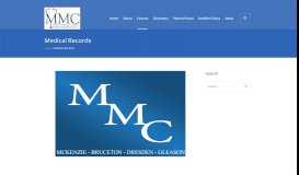 
							         Medical Records - McKenzie Medical Center								  
							    