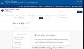 
							         Medical Records | Medical Center of Aurora								  
							    