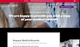 
							         Medical Records | OrthoIndy								  
							    