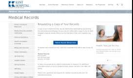 
							         Medical Records | Patient Resources | Kent Hospital								  
							    