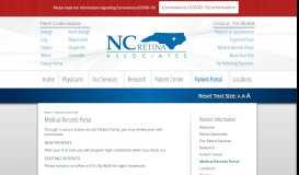 
							         Medical Records Portal - North Carolina Retina Associates								  
							    