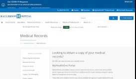 
							         Medical Records | Raulerson Hospital | Okeechobee, FL								  
							    