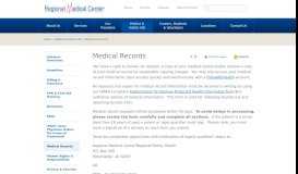 
							         Medical Records - Regional Medical Center								  
							    