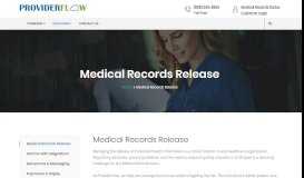 
							         Medical Records Release – Providerflow								  
							    