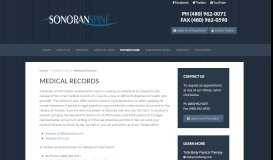 
							         Medical Records | Releasing Medical Information | Sonoran Spine								  
							    