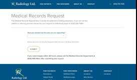 
							         Medical Records Request - Radiology Ltd.								  
							    