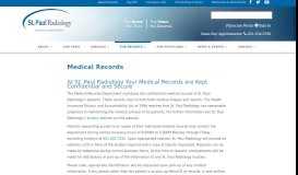 
							         Medical Records | St. Paul Radiology								  
							    