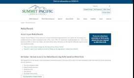 
							         Medical Records – Summit Pacific Medical Center								  
							    
