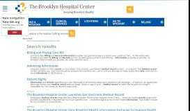 
							         Medical Records | The Brooklyn Hospital Center								  
							    