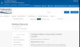 
							         Medical Records | University Hospital & Medical Center | Tamarac, FL								  
							    