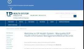 
							         Medical Records - UP Health System - Marquette								  
							    