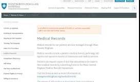 
							         Medical Records | Wentworth-Douglass Hospital								  
							    