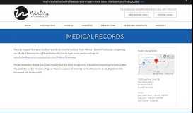 
							         Medical Records - Winter's Family Practice								  
							    