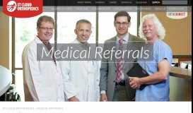 
							         Medical Referrals - St Cloud Orthopedics								  
							    