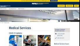 
							         Medical Services | Campus Health Services - Northern Arizona ...								  
							    