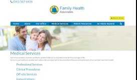 
							         Medical Services | Family Health Associates | Hermiston OR								  
							    