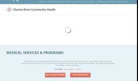 
							         Medical Services & Programs – Charles River Community Health								  
							    