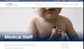 
							         Medical Staff | UCSF Benioff Children's Hospital Oakland								  
							    