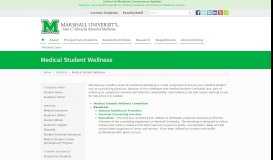 
							         Medical Student Wellness - Marshall University								  
							    