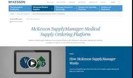 
							         Medical Supply Catalog and Online Ordering | McKesson								  
							    