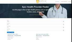 
							         Medical Team - EPIC ~ Exclusive Physicians | Integrated ...								  
							    