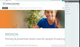 
							         Medical – Unity Care NW								  
							    